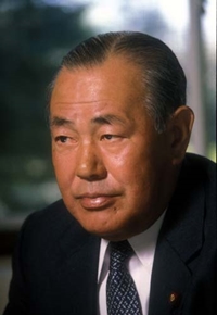 Japan: April 21, 1981 Tokyo former Prime Minister Kakuei Tanaka at Tanaka's house Photo by Kaku Kurita